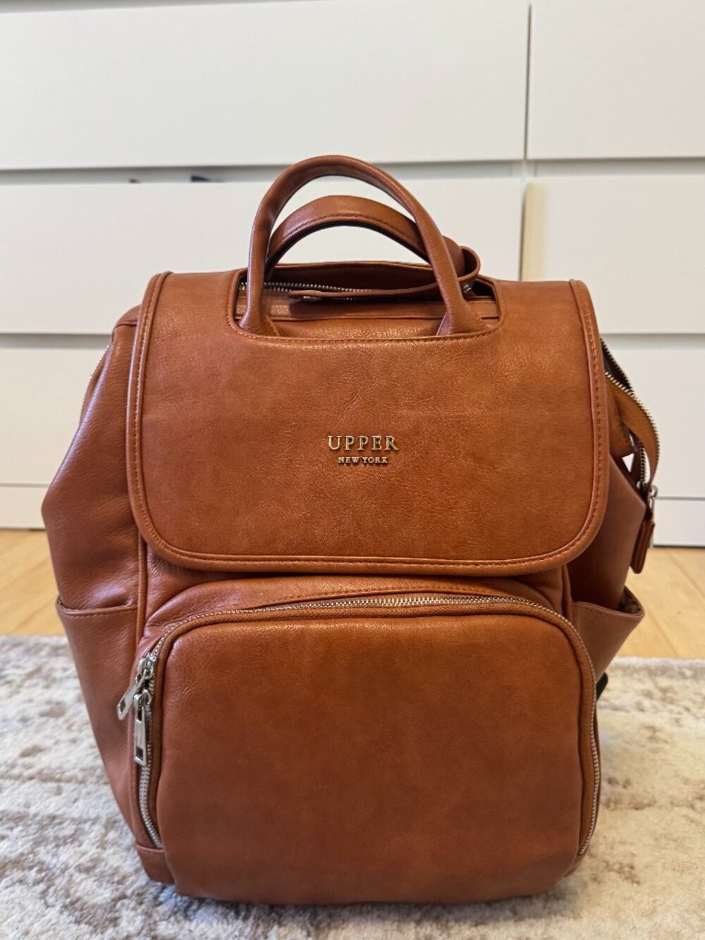 Brown Baby Diaper Backpack